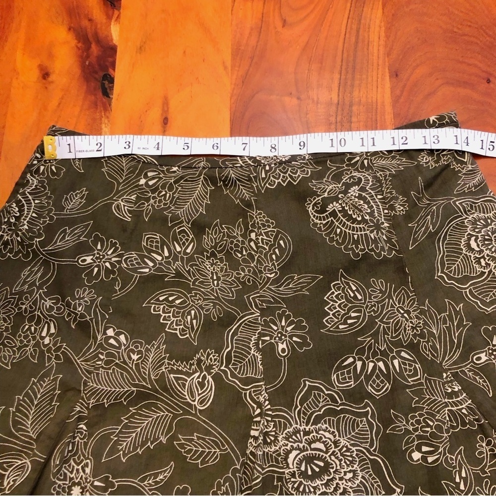 Reitmans Boho Floral Pattern Cottagecore Festival Summer A Line Midi Skirt - Picture 9 of 15